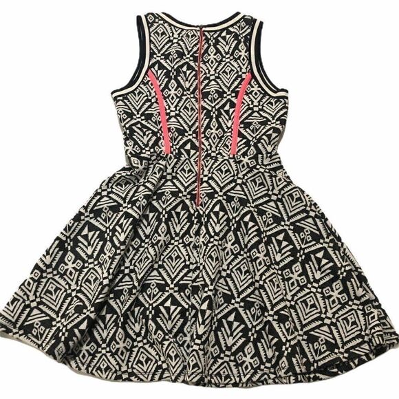 Jolt Jacquard High Neck Skater Sundress Navy NEW - Picture 6 of 6